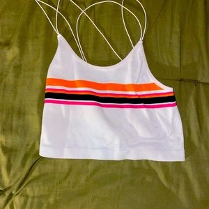 PacSun crop top thin straps, tight and almost like you can wear it as a top/bra